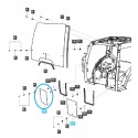 Cost of delivery: Right front lower cab window / TRG863 / LS Tractor 40340763