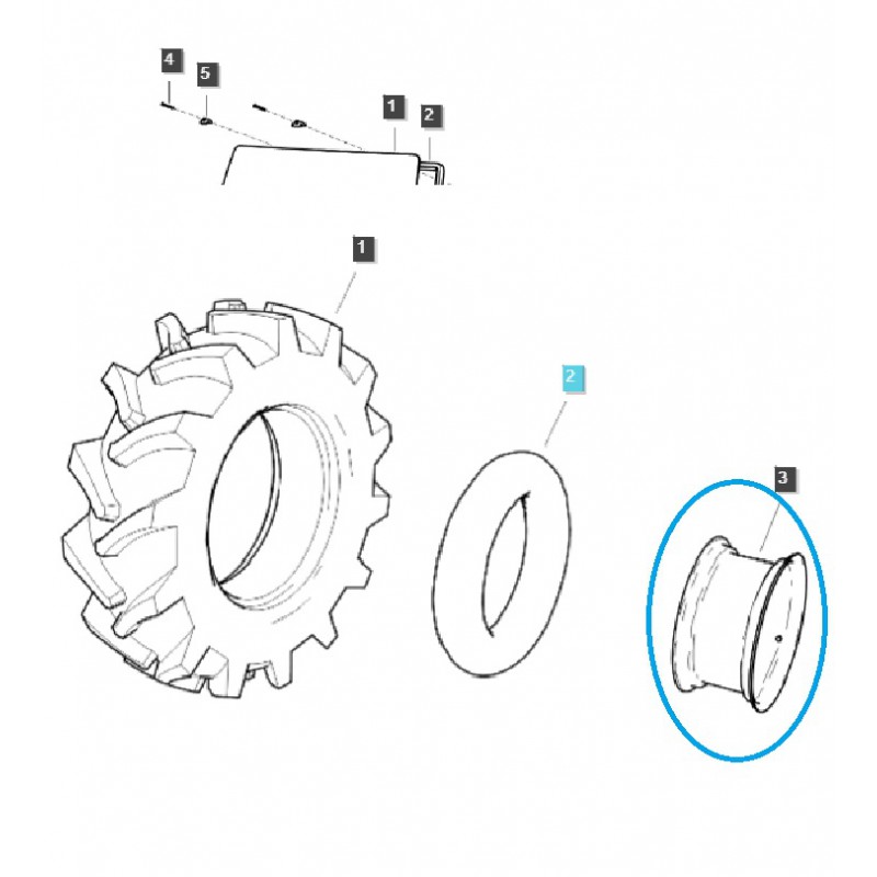 ráfky - Ráfek W8 x16_LI / TRG490 / LS Traktor / 40408243