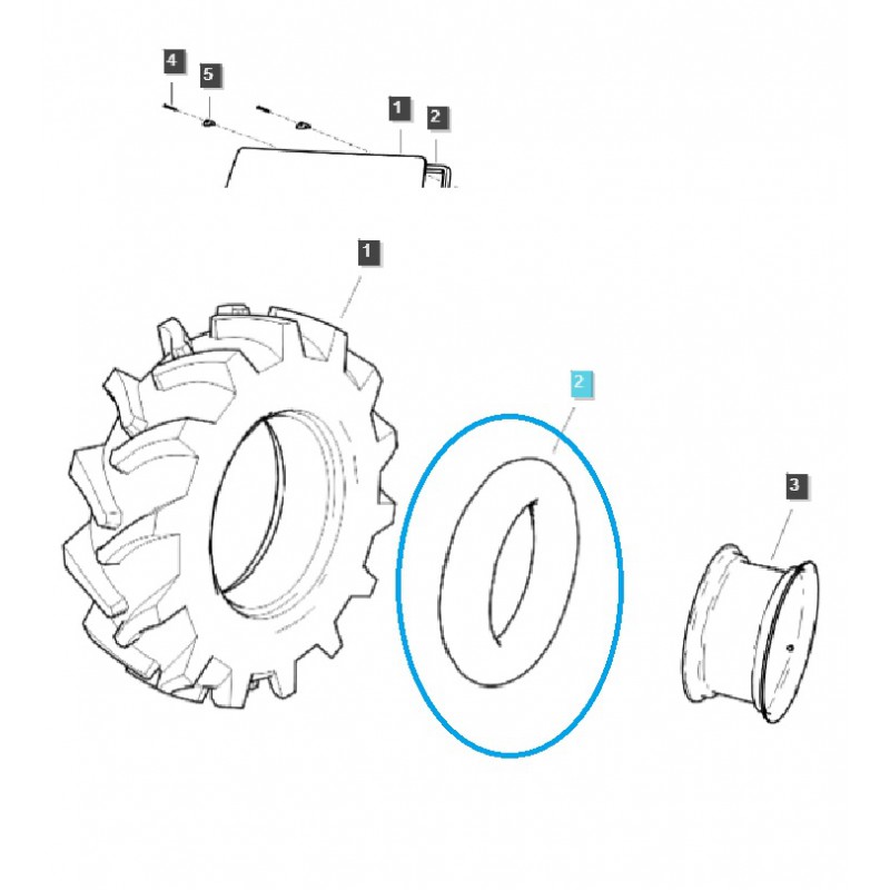 tubos internos - Tractor 9.5-16 / TRG490 / LS / 40191302
