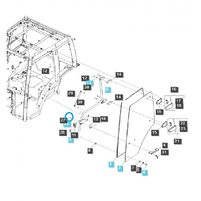 nüsse - Mutter / A0610254 / LS Traktor / 40253349
