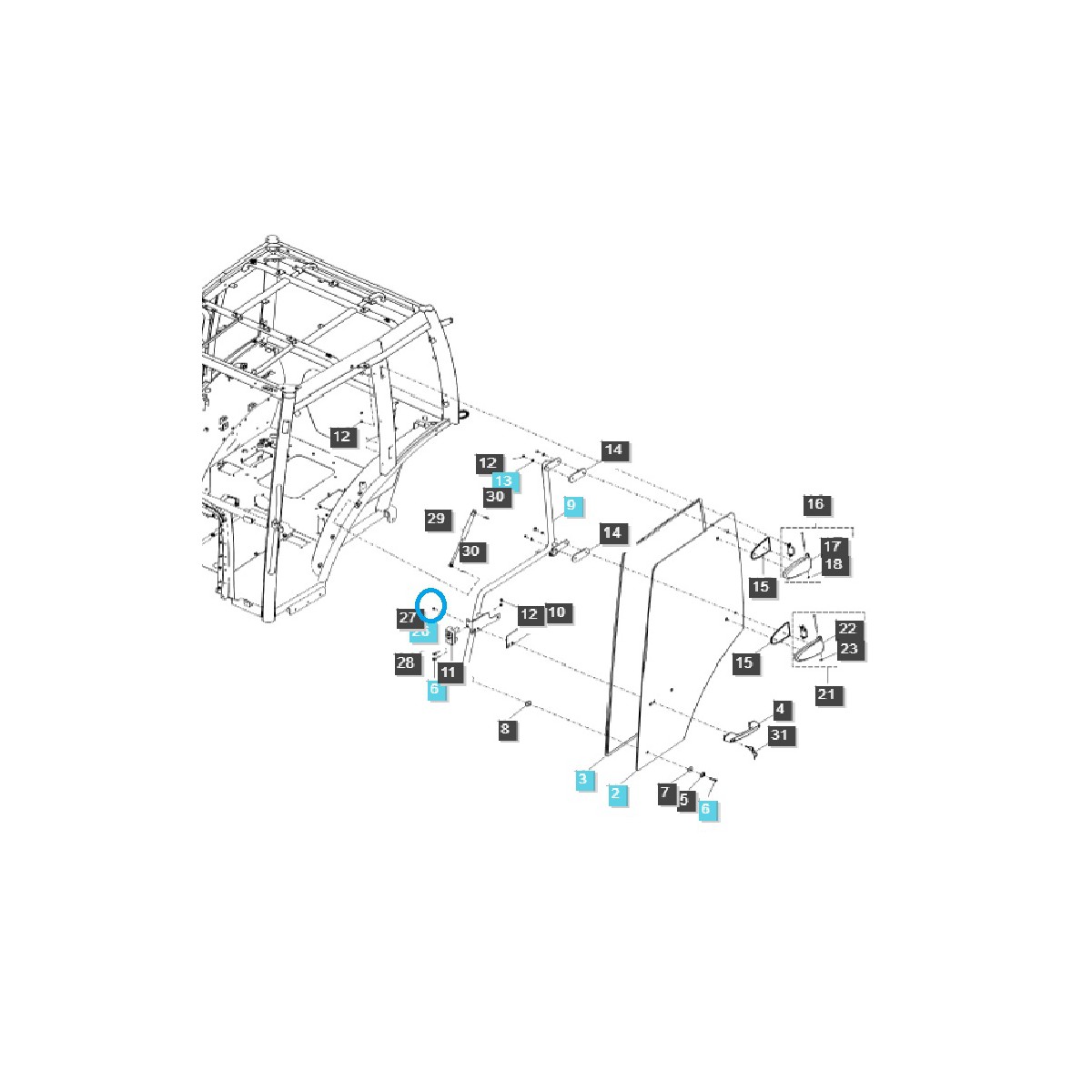 Mutter / A0610254 / LS Traktor / 40253349