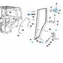 Cost of delivery: Cabin door hinge / TRG862 / LS Tractor / 40248041