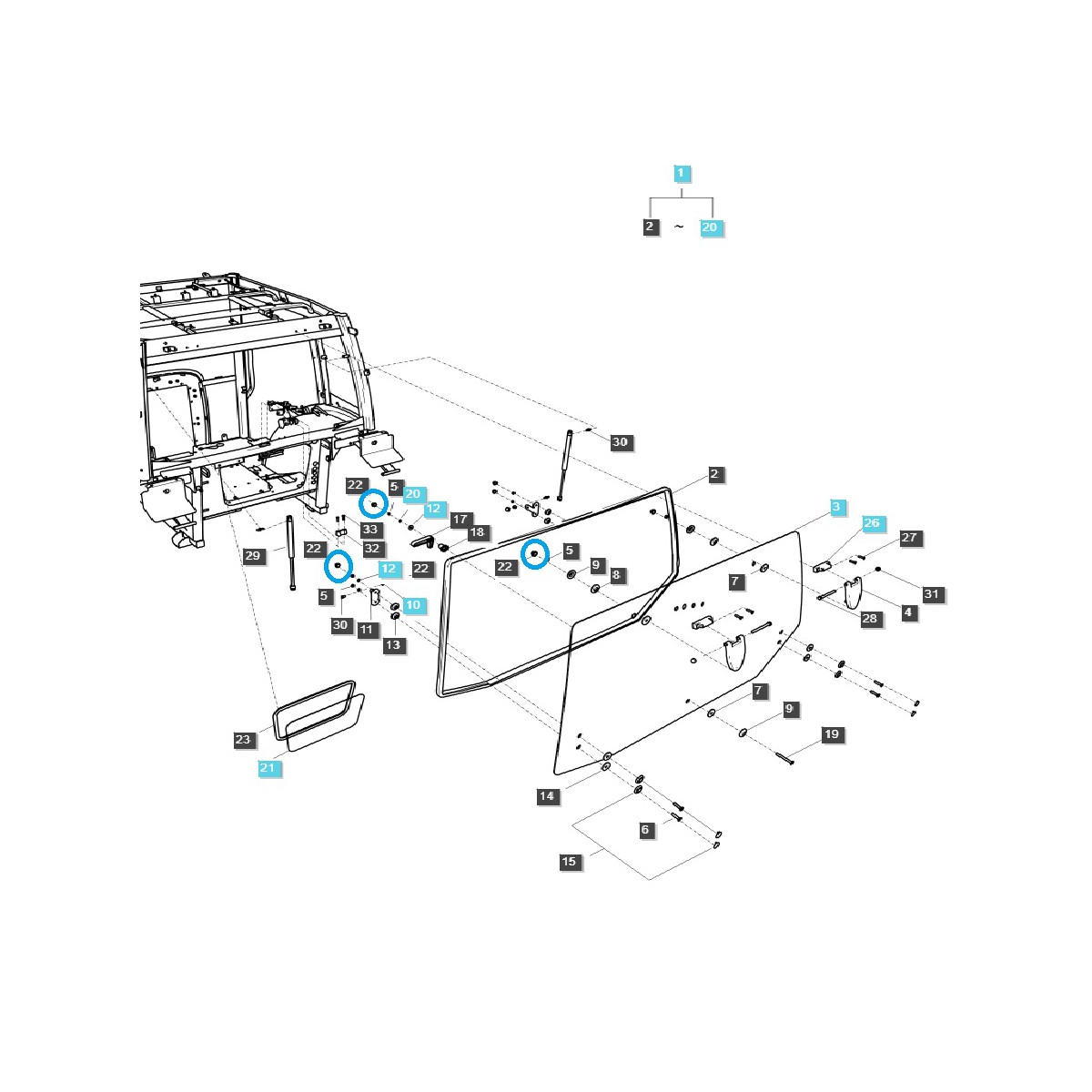 Šroubovací uzávěr / M8 / TRG869 / LS Traktor / č. 40417719