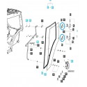 Cost of delivery: Gummischeibe für Türscharnier / TRG862 / LS Tractor / 40351772