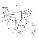 Cost of delivery: Cab door upper hinge / TRG862 / LS Tractor / 40351775