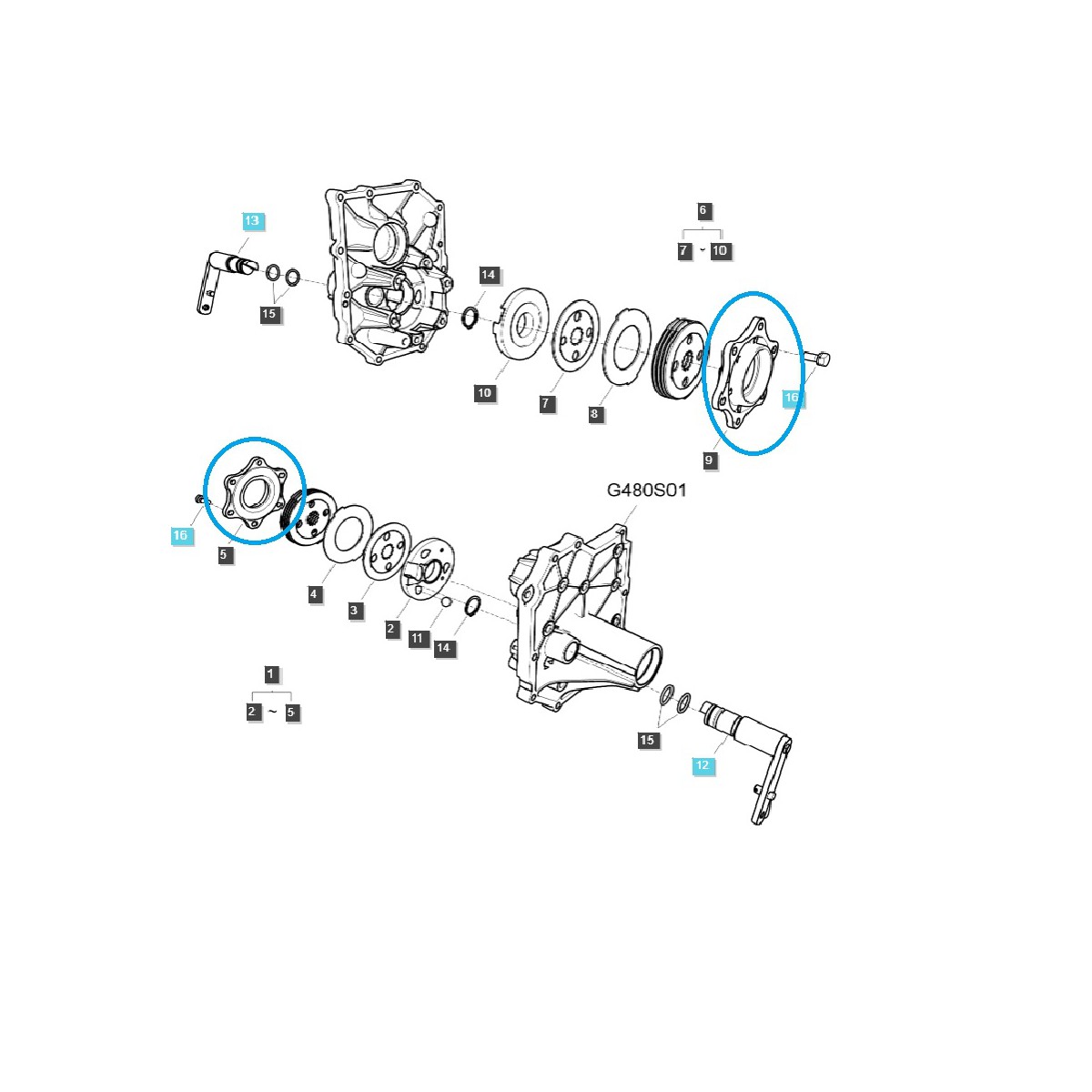 Differential Bearing Housing TRG650 / LS Tractor / 40198662