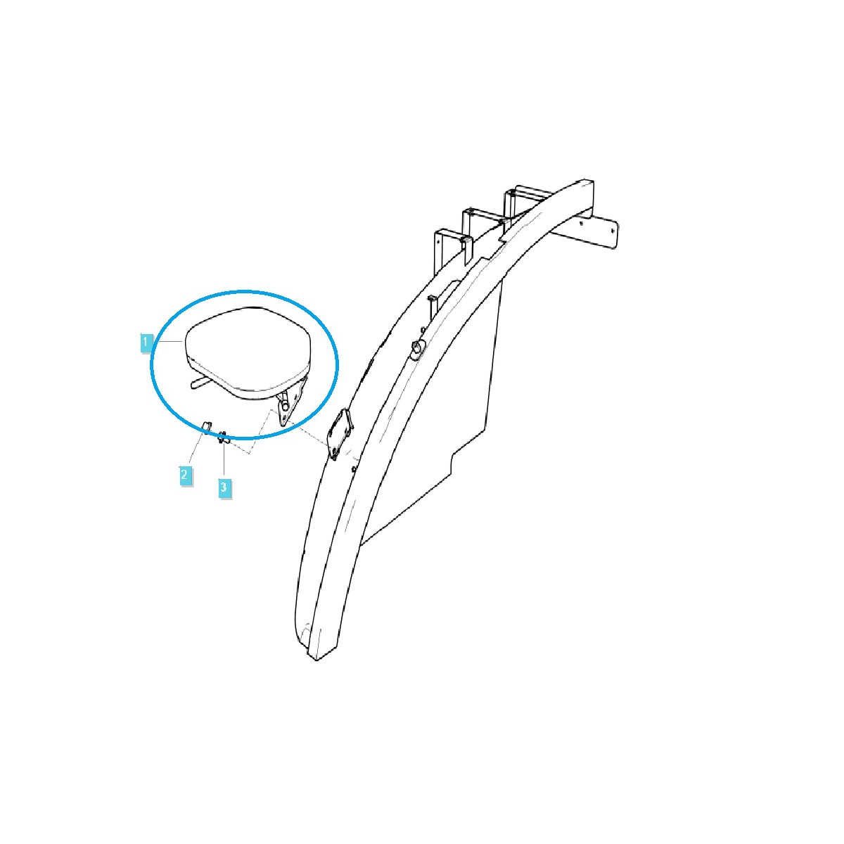 Přídavné sedadlo - spolujezdec / TRG869 / LS Traktor / č. 40262323