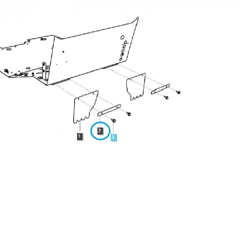 piezas para ls - Listón, montaje de guardabarros TRG869 / LS Tractor / 40335541