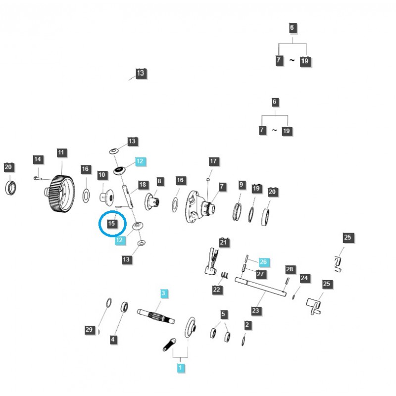 diely pre ls - Klin, poistný kolík / 6 x 30 mm / S446063012 / LS Tractor 40029169