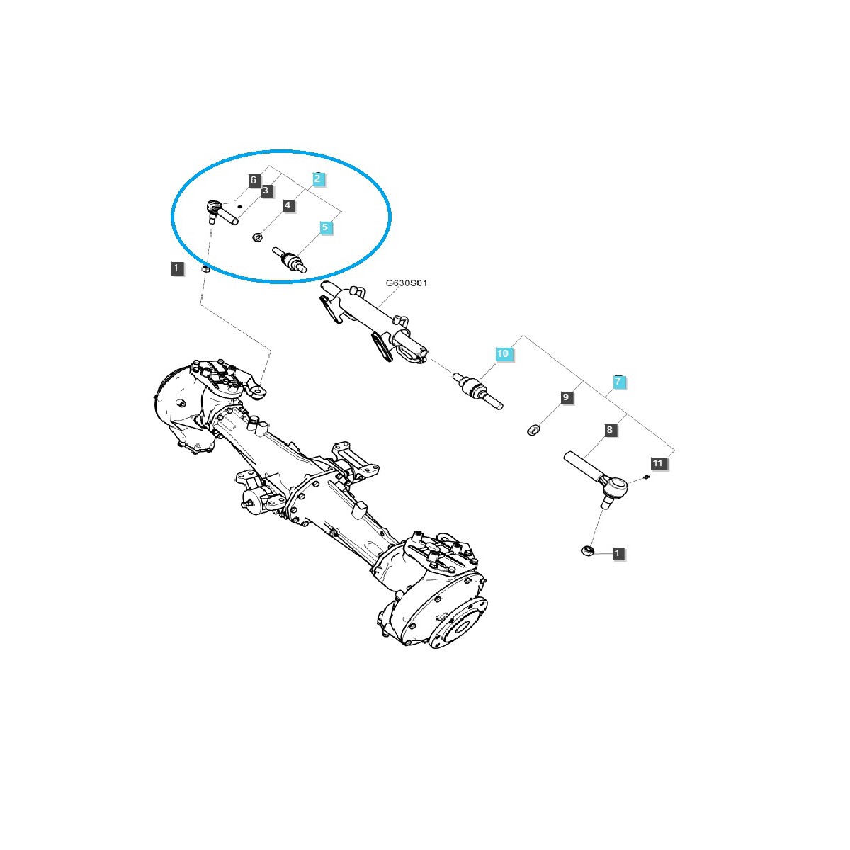 Spurstangenkopf / Rechts / LS Traktor / Nr. 40340337
