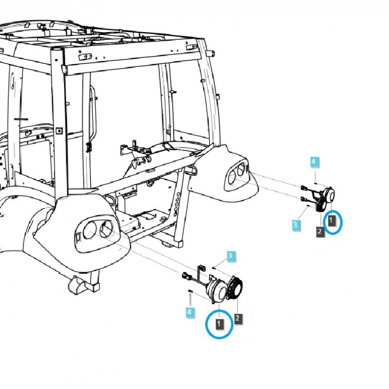 czesci do ls tractor - Lampa LED (tył) TRG760 / LS Tractor / 40281123
