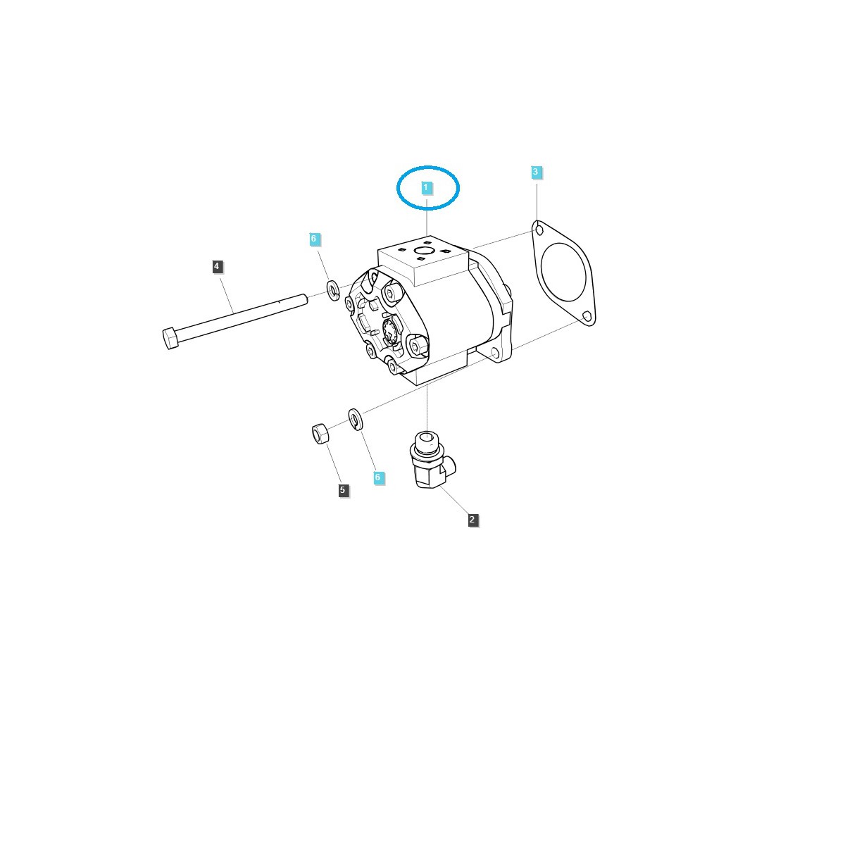 Pompe de direction assistée hydraulique / 10/CCW / MT3 / TRG360 / Tracteur LS / N° 40413113