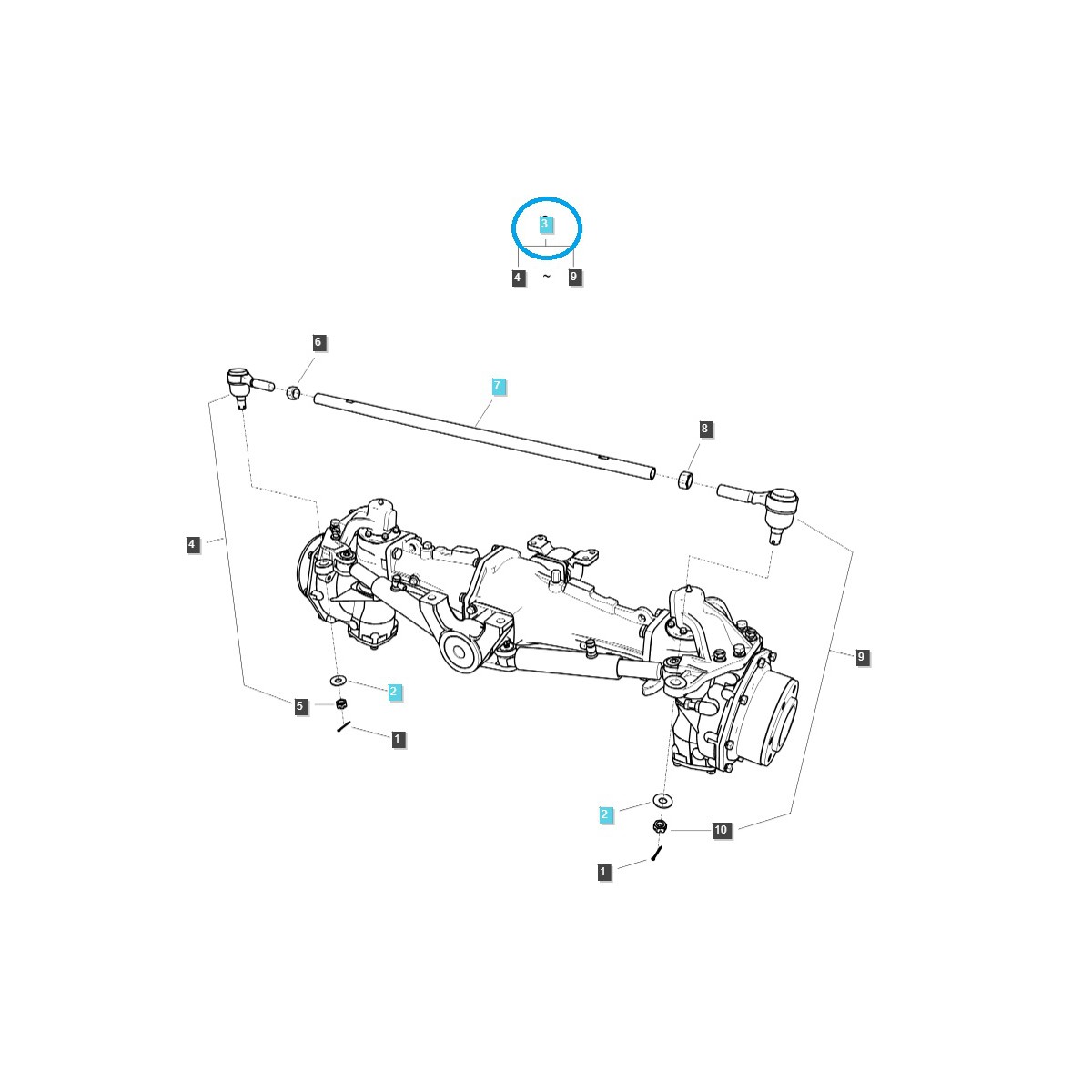 Lenkgestänge / TRG610 / LS MT357 / XR45 / XR50 / XR60 / LS Traktor / Nr. 40425622