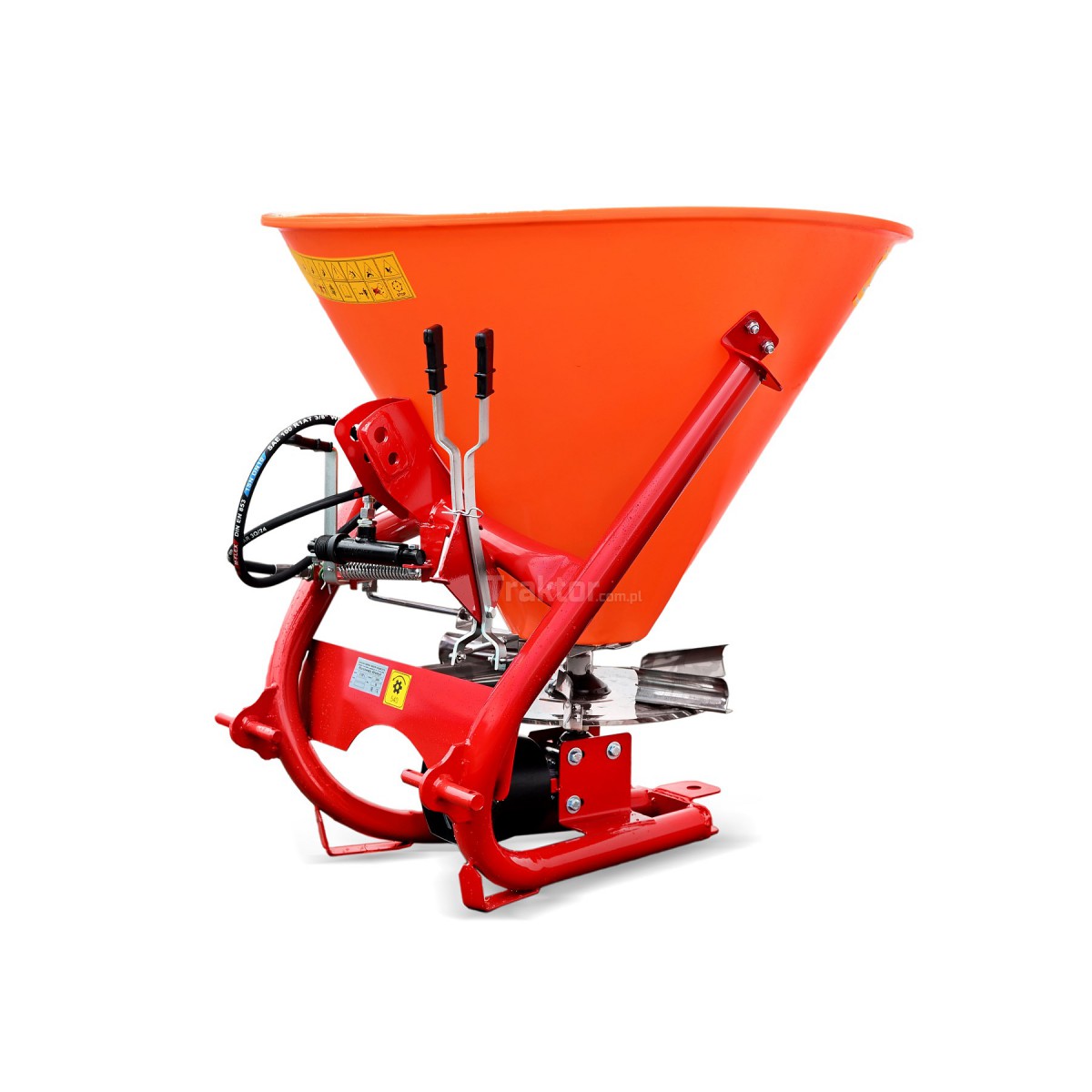 Fertilizer/salt/sand spreader S-200 with hydraulics and third lever Strumyk