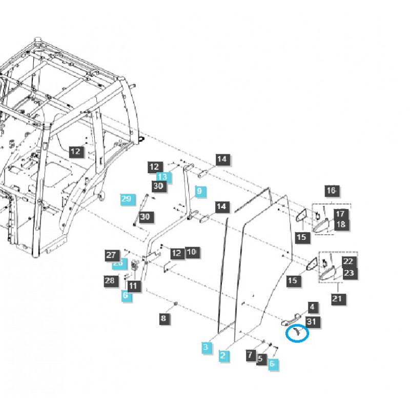 czesci do ls tractor - Kluczyki zamka kabiny TRG862 / LS Tractor / 40253488