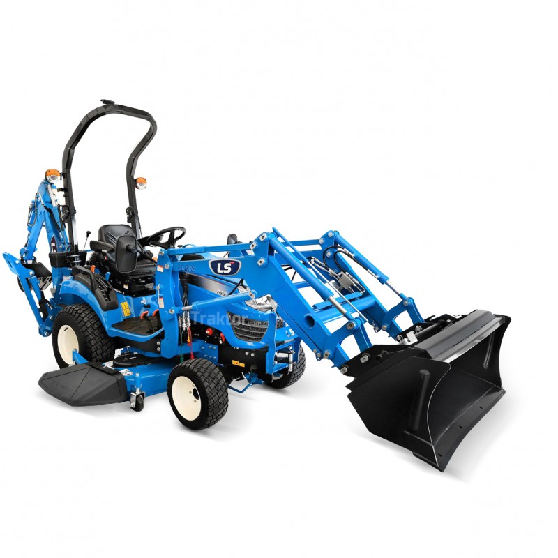 ls mt125 - LS Traktor MT1.25 4x4 - 24,7 HP / TURF + rýpadlo LB1107 + nakladač TUR LL1100 + kosačka LM1160