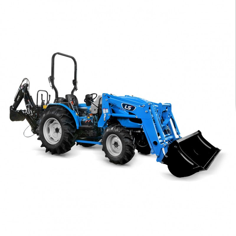 ls mt350 - Traktor LS MT3.50 HST 4x4 - 47 HP + čelní nakladač TUR LS LL4104 + bagr na traktor LW-6 4FARMER