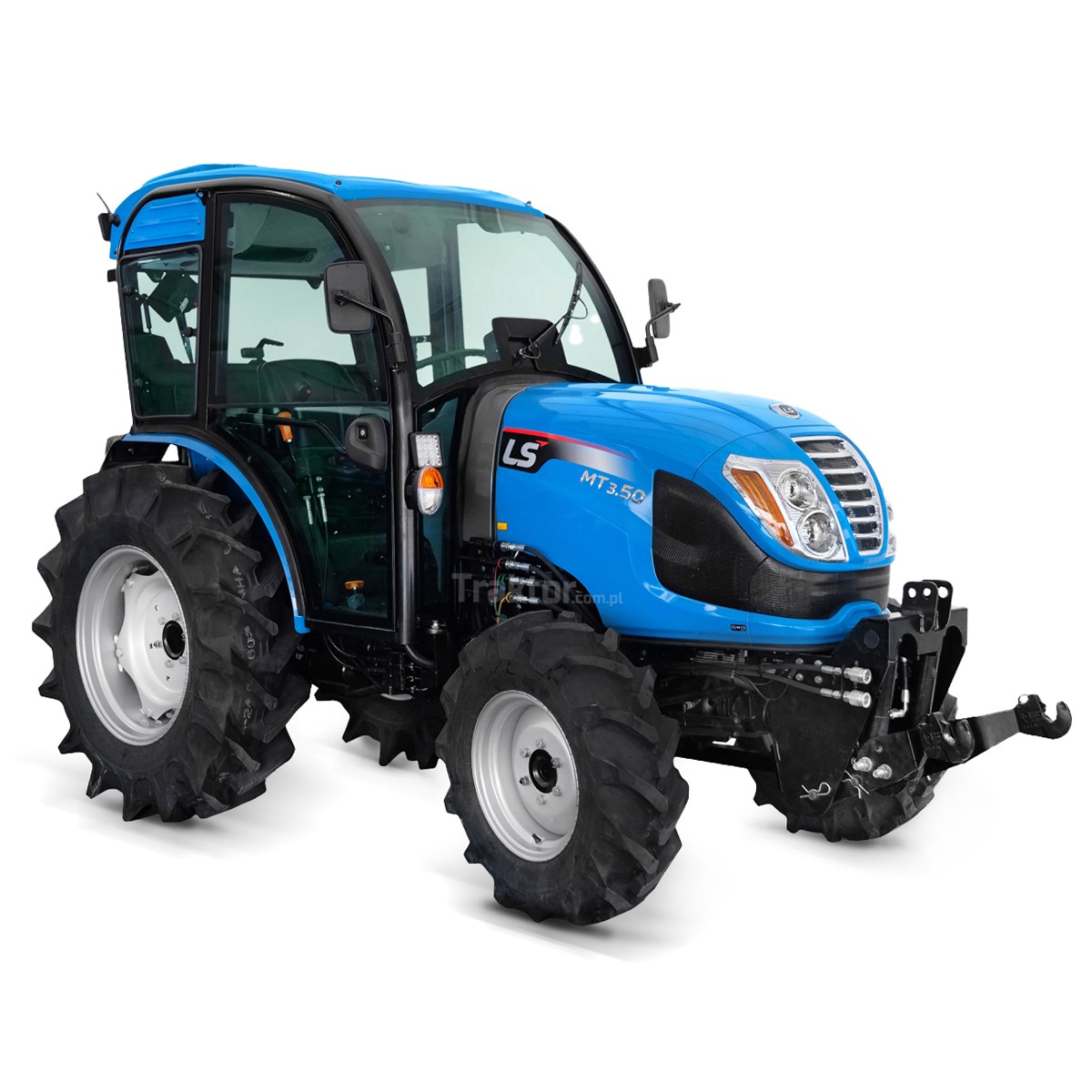 Tractor LS MT3.50 MEC 4x4 - 47 CV / CABINA con aire acondicionado + elevador delantero para el tractor Premium 4FARMER