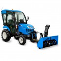 Cost of delivery: LS Tractor XJ25 HST 4x4 - 24.4 KM / CAB + front linkage 4FARMER + snow blower on the front of the tractor 4FARMER