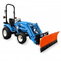 Cost of delivery: LS Tractor XJ25 HST 4x4 - 24.4 HP / IND + front loader LS LL2101 + straight snow plow SB140 140 cm 4FARMER