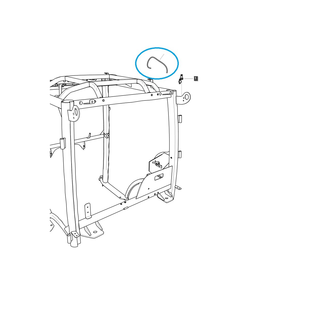 Faisceau de câblage de lampe de tracteur TRG730 / LS /40264139