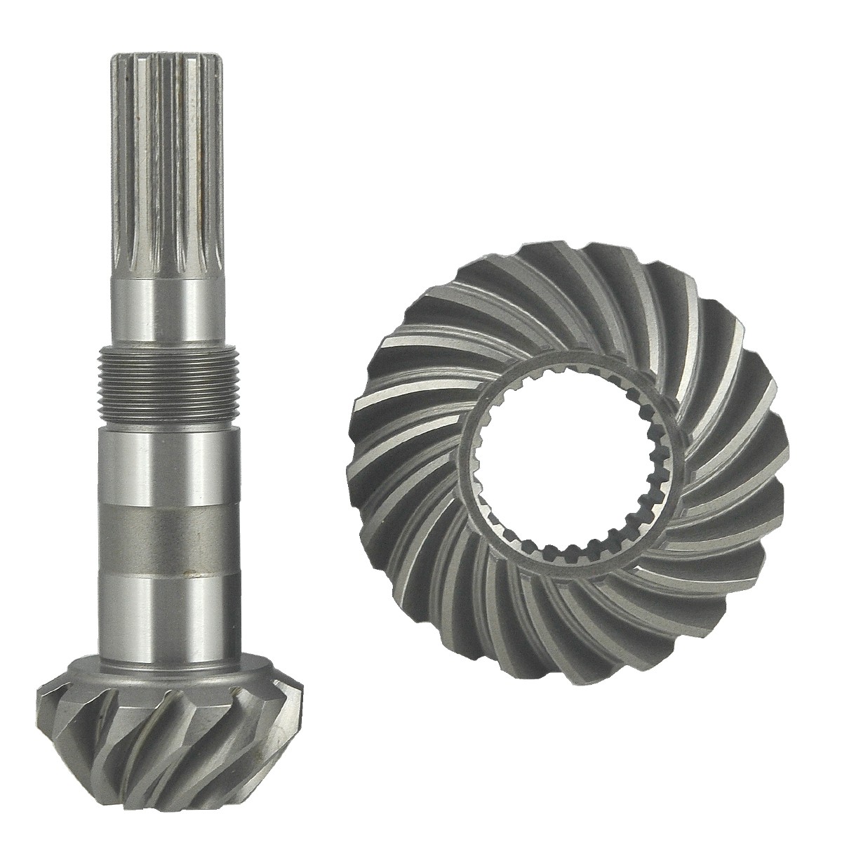 Crown wheel 20T/26T / Ø 78mm + pinion shaft 11T/14T / 130 mm / Kubota B21 / B1700 / B2100 / B2400 / B2440/ B2630