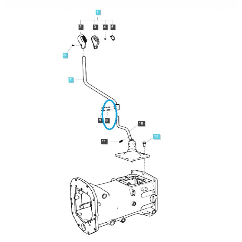 diely pre ls - Zaisťovací kolík radiacej páky S446062510 / LS Traktor / 40029167