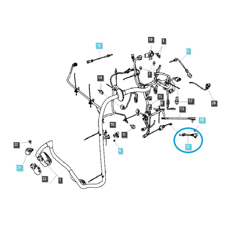 piezas para ls - Sensor de posición del cigüeñal / TRG750 / LS Tractor / 40273645