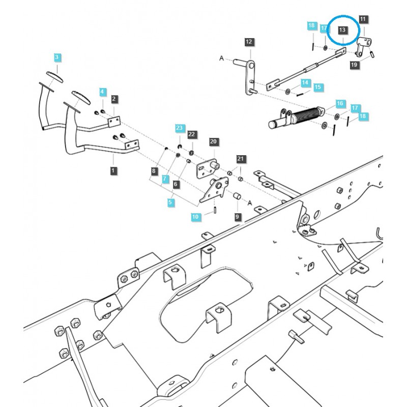teile fur ls - Kabel vorne/hinten TRG292 / LS Traktor / 40339446