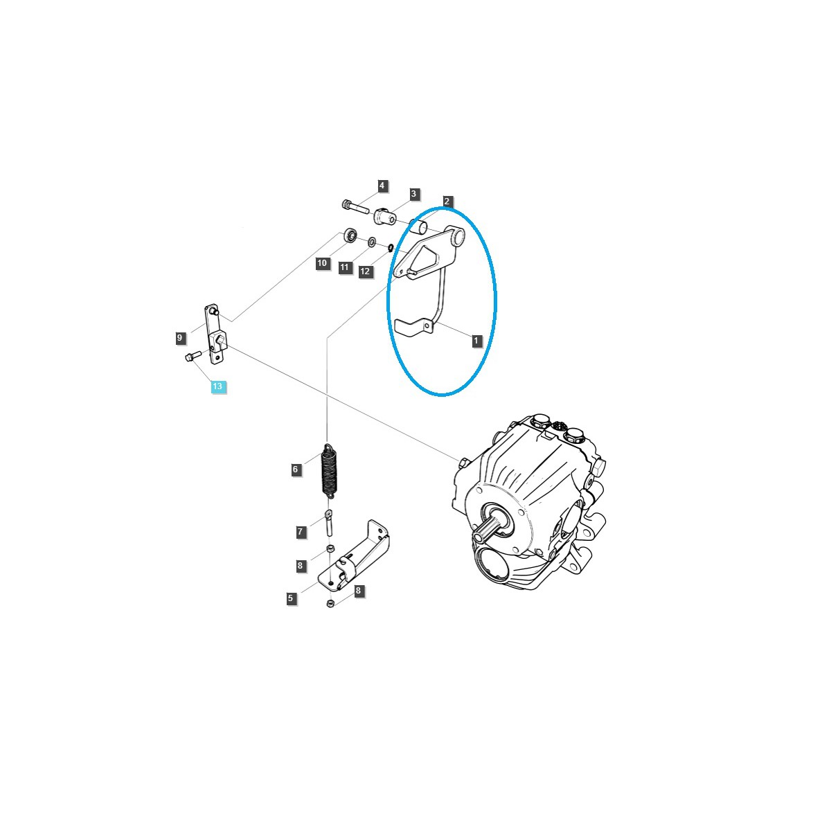 Neutrální konektor - LDU - TRG292 / LS Tractor / 40414778