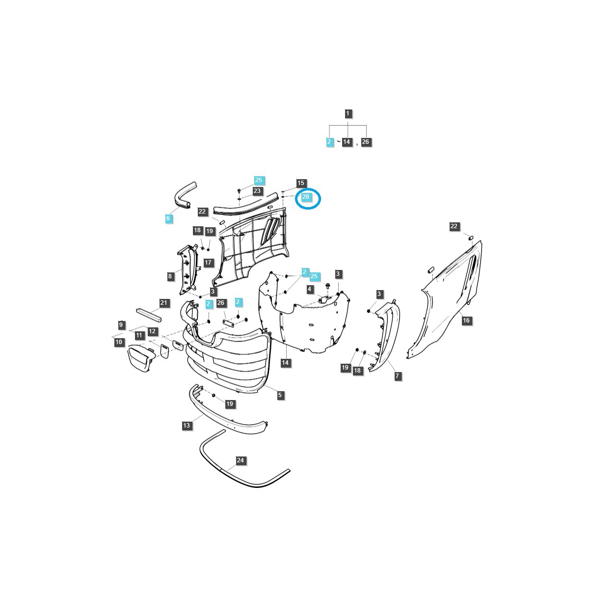 Rondelle plastique TRG970 / Tracteur LS/ A1970286 / 40008407