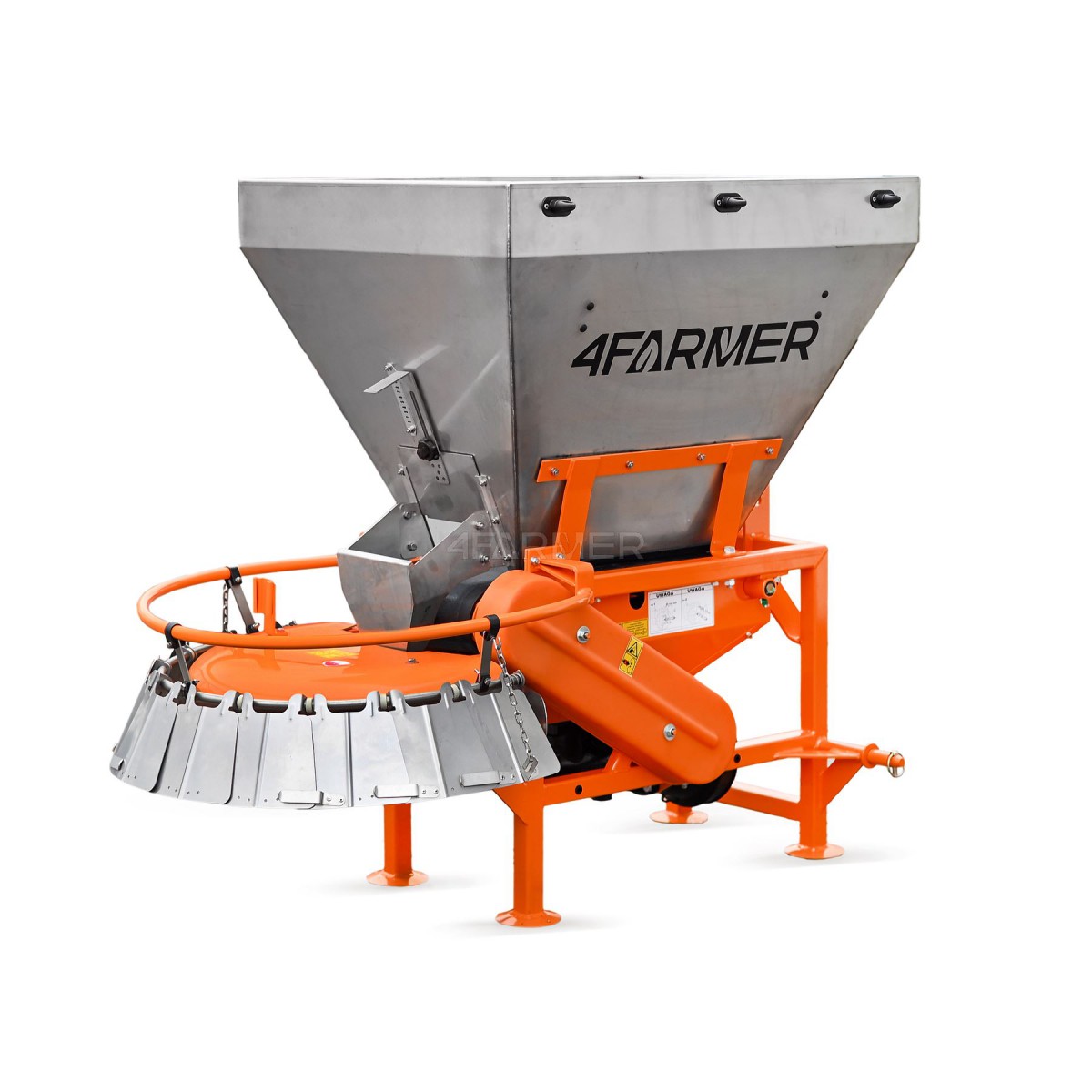 Épandeur à bandes papillon M320 (acier inoxydable) avec accessoire municipal 4FARMER