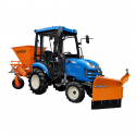 Cost of delivery: Tracteur LS XJ25 MEC 4x4 - 24,4 CV / CAB + Lame à neige Vario arrow 150 cm, hydraulique 4FARMER + épandeur MOTYL