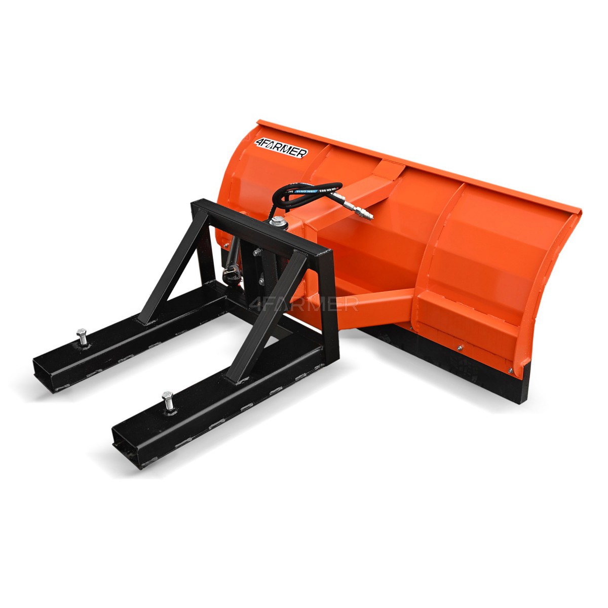 Straight snow plow ASH150 cm, hydraulic, for 4FARMER forklift