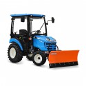 Cost of delivery: LS Tractor XJ25 HST 4x4 - 24.4 KM / IND / CAB + snow plow straight SBH150 150 cm, hydraulic 4FARMER