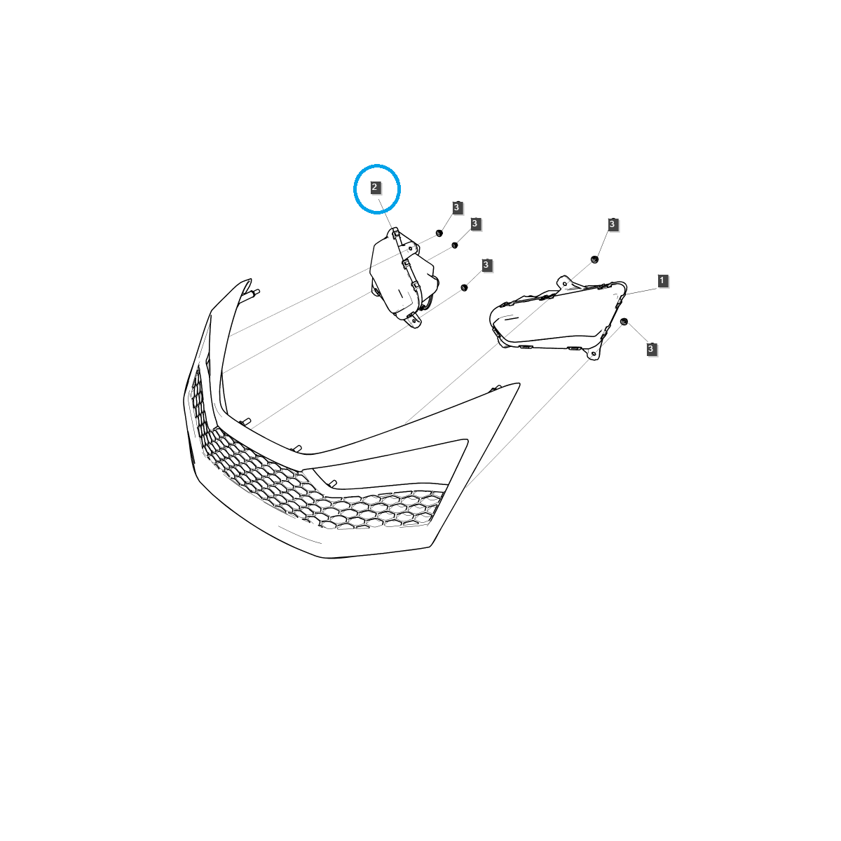 Frontleuchte / rechts / TRG760 / LS MT2 / LS Traktor / Nr. 40460399