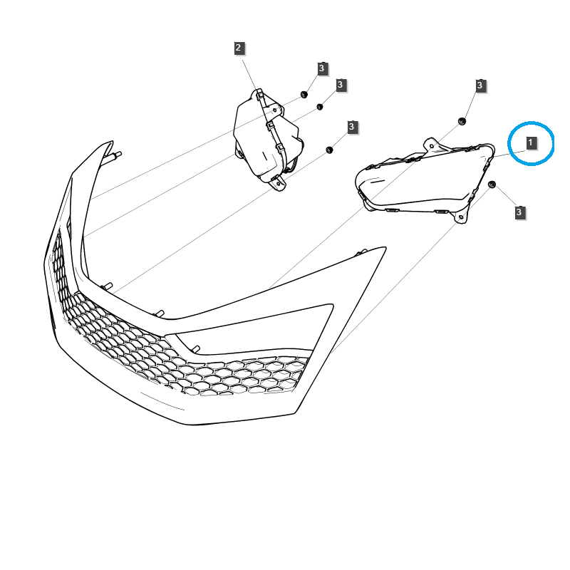 díly pro ls - Přední lampa / levá / TRG760 / LS MT2 / LS Traktor / č. 40460400