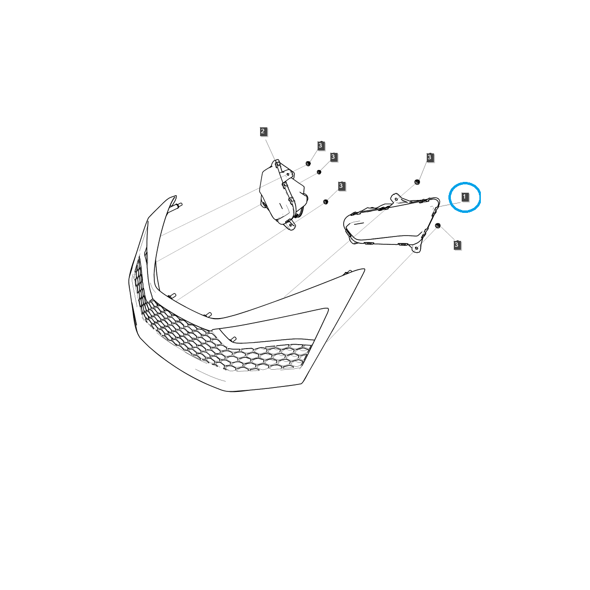 Lampa przednia / lewa / TRG760 / LS MT2 / LS Tractor / nr 40460400