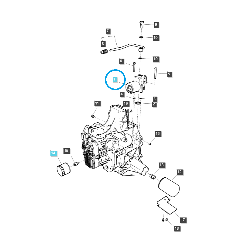 pompy hydrauliczne  - Pompa hydrauliczna / TRG823 / LS Tractor / nr 40536325