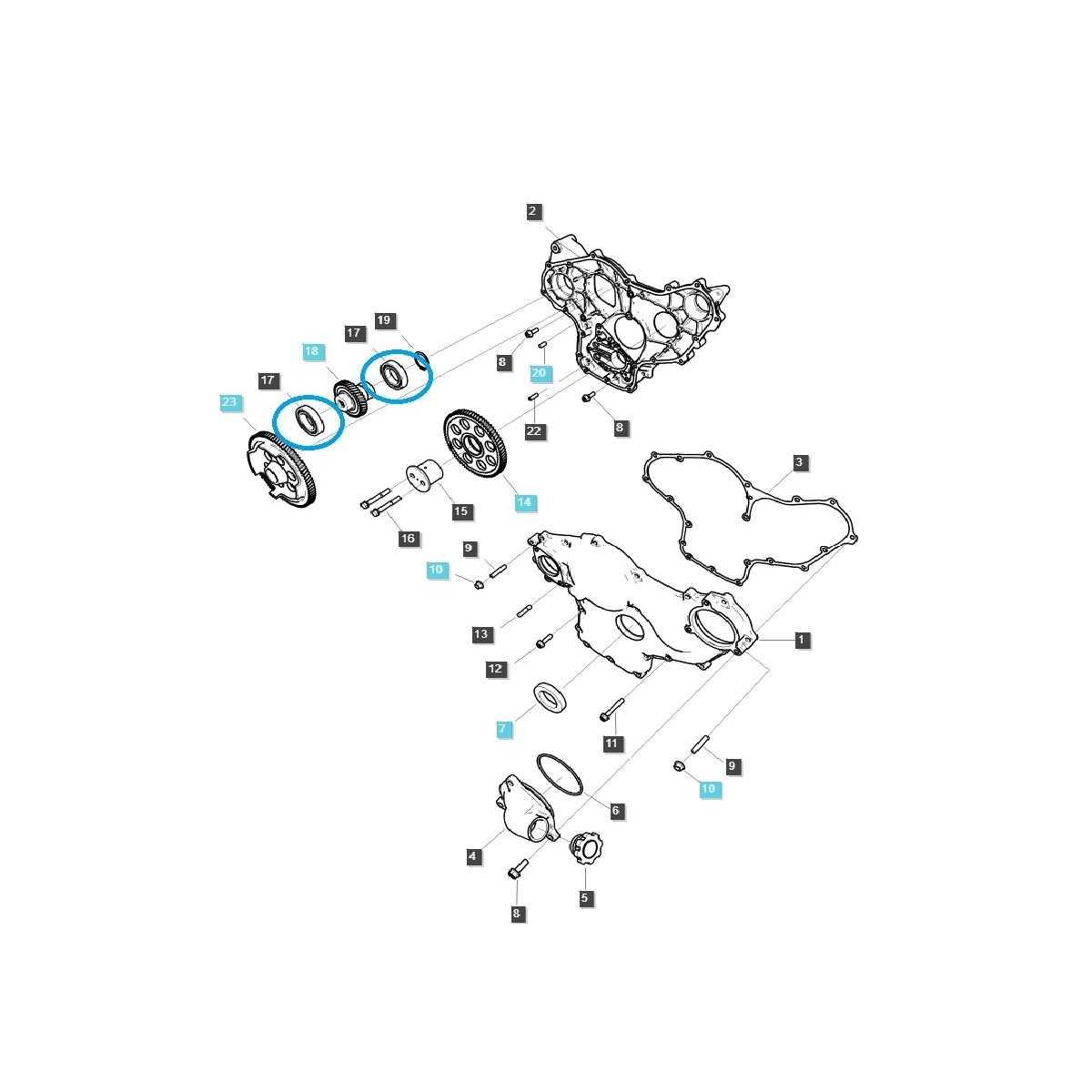 Rodamiento de bolas A0860080 / Tractor LS / 40012698