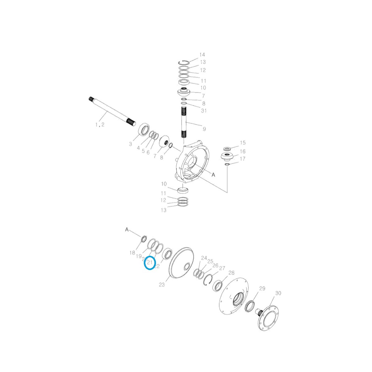 Entretoise 99 x 84 x 0,50 mm / LS PLUS70 / LS PLUS80 / LS PLUS90 / LS PLUS100 / TRG400 / 40031626