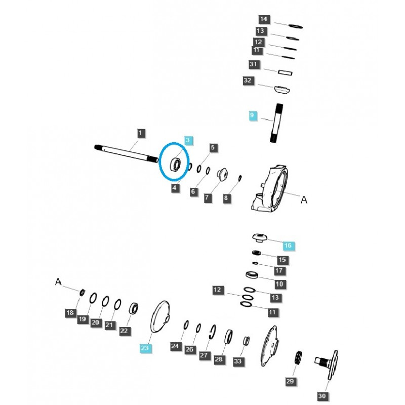 czesci do ls tractor - Łożysko kulkowe A0863100 / PLUS70, PLUS80, PLUS90, PLUS100, P7040 / LS Tractor / 40032267