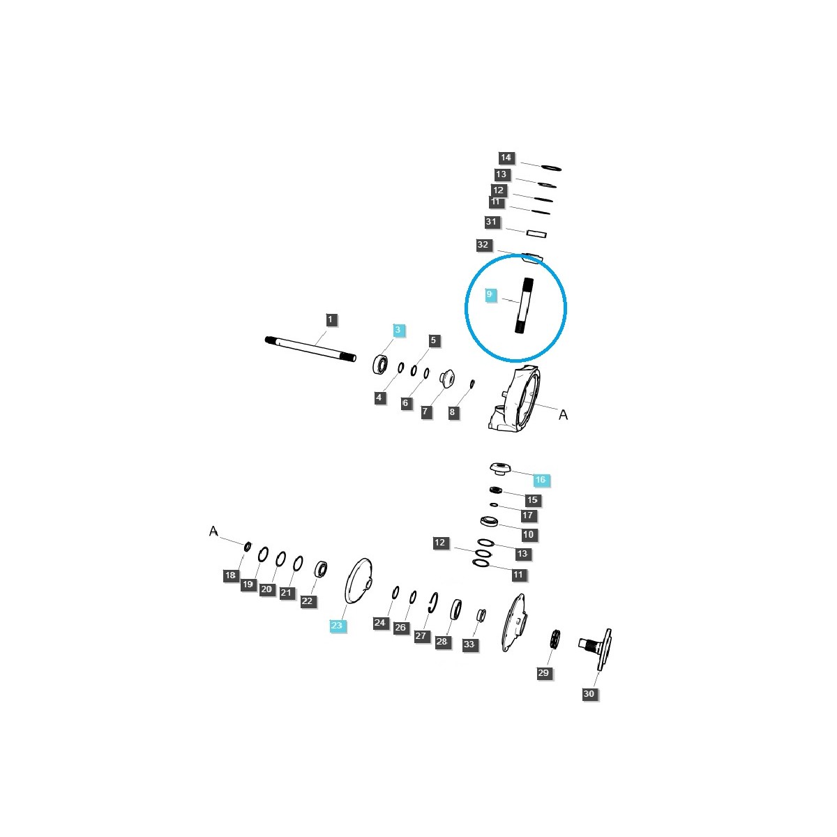 Rodamiento de bolas TRG400 / PLUS70, PLUS80, PLUS90, PLUS100, MT7 / LS Tractor / 40328024