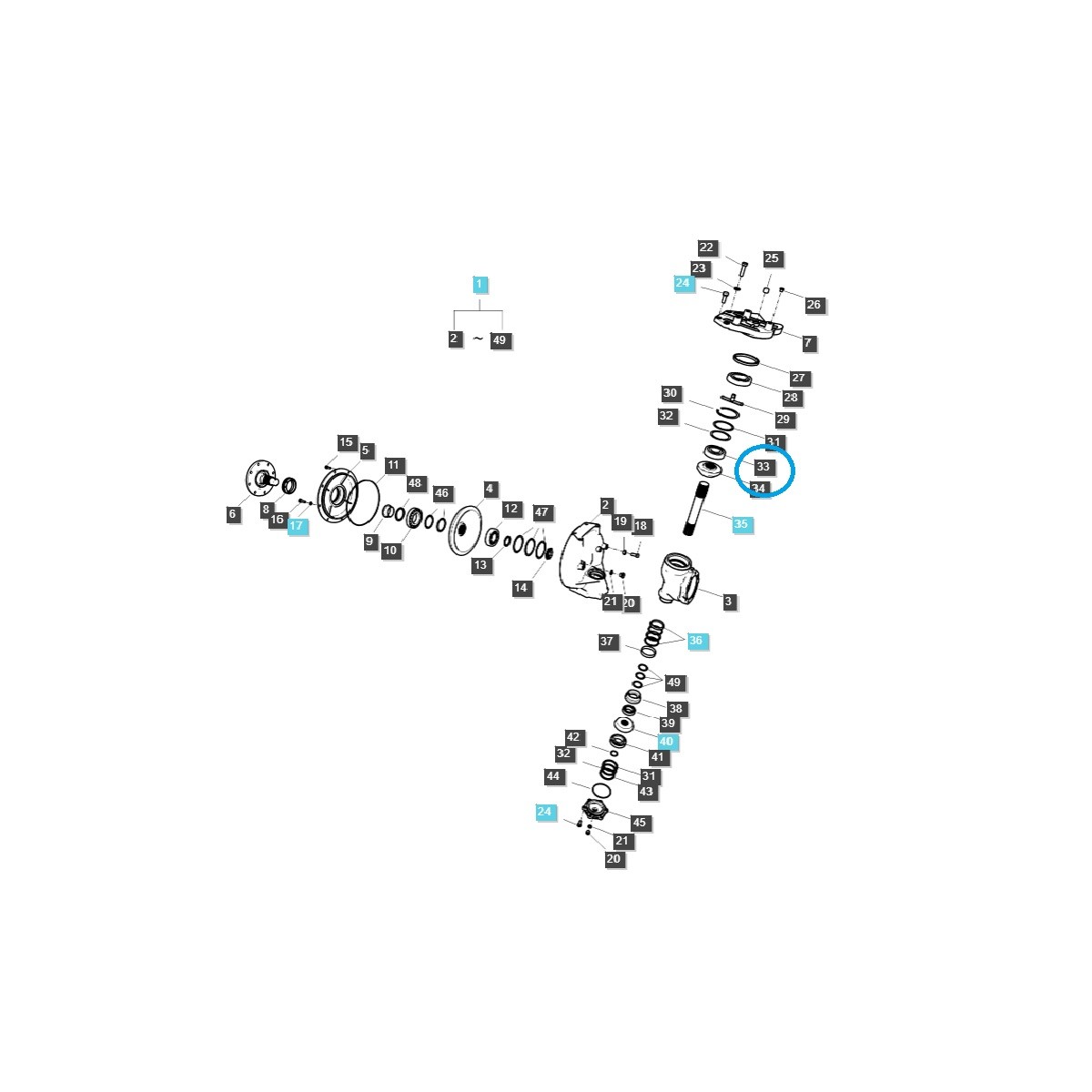 Łożysko Kulkowe / A0863084H1 / LS Tractor / nr 403280240