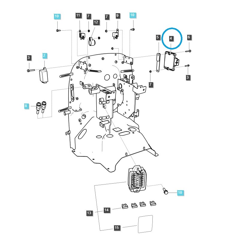 teile fur ls - Elektronisches Steuergerät für Fahrzeuge / 12 V / TRG750 / MT357 / LS-Traktor / 40521119