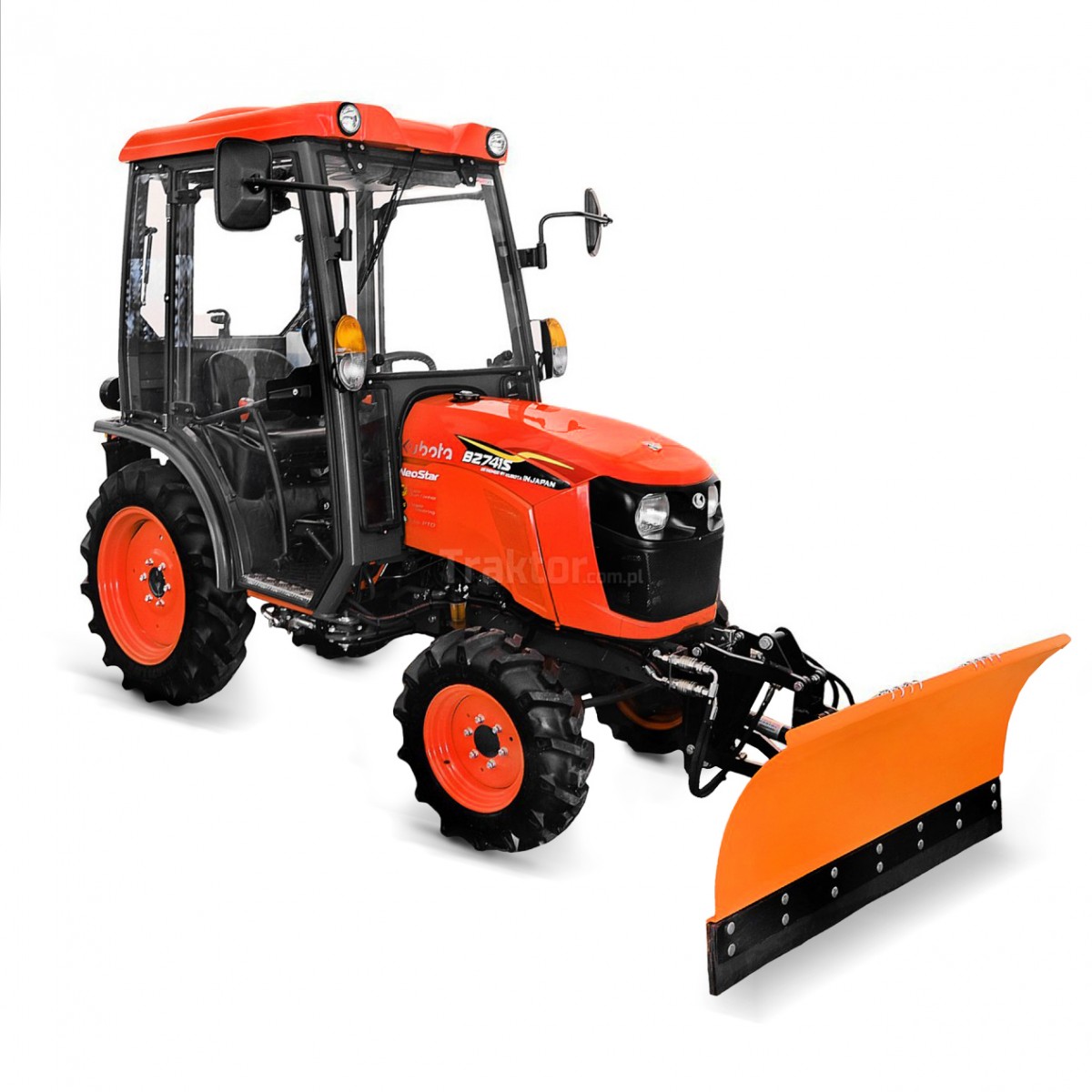 nové kubota - Kubota B2741 S Neo Star 4x4 - 27KM / CAB + rovný sněhový pluh SB130 130 cm, hydraulický 4FARMER