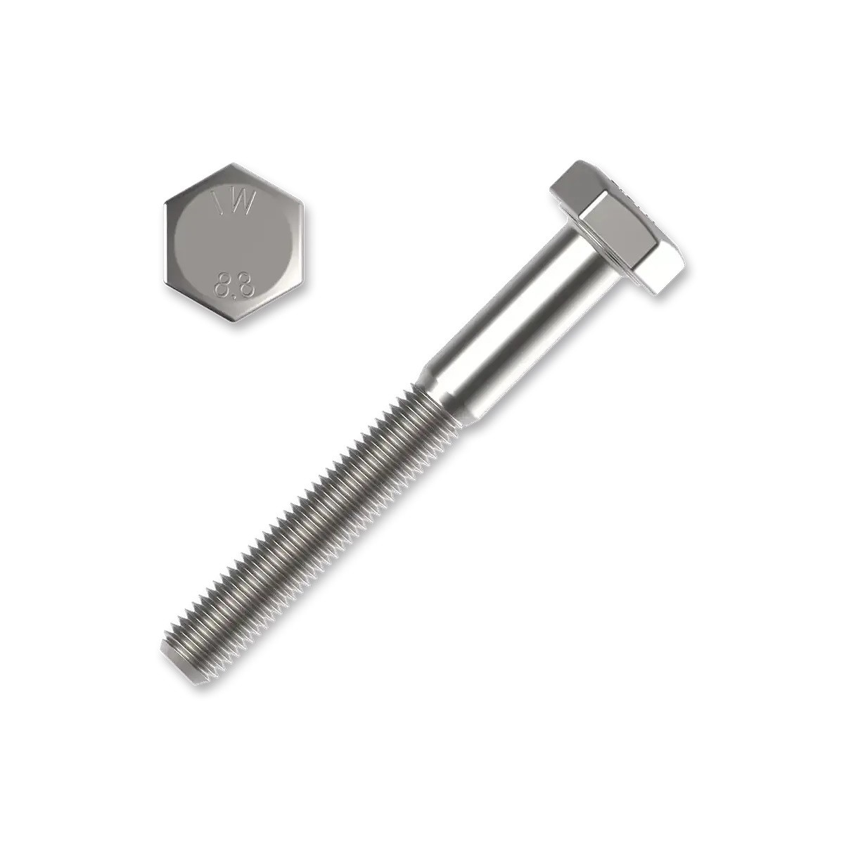 pozostałe - Vis M12x80 pour fixation des couteaux et des fléaux dans les broyeurs à fléaux EF EFG KL 8.8 - galvanisée