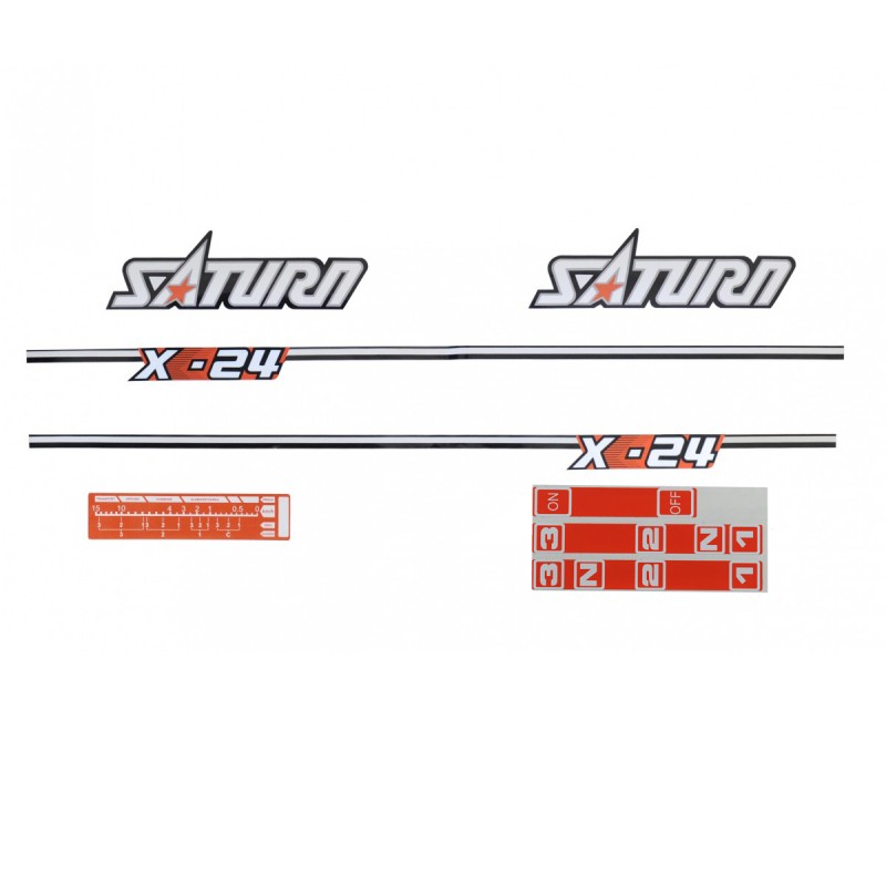 autocollants - Autocollants Kubota Saturn X-24