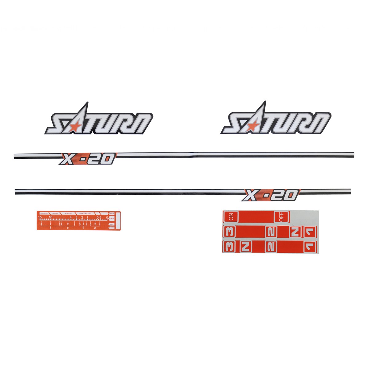 Naklejki Kubota Saturn X-20