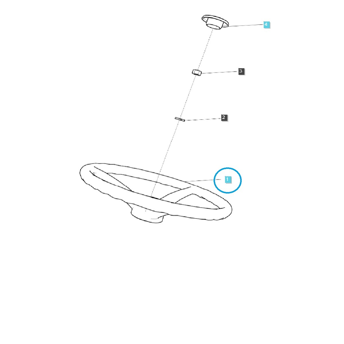 Volant - D380 / TRG630 / Traktor Ls / 40426489